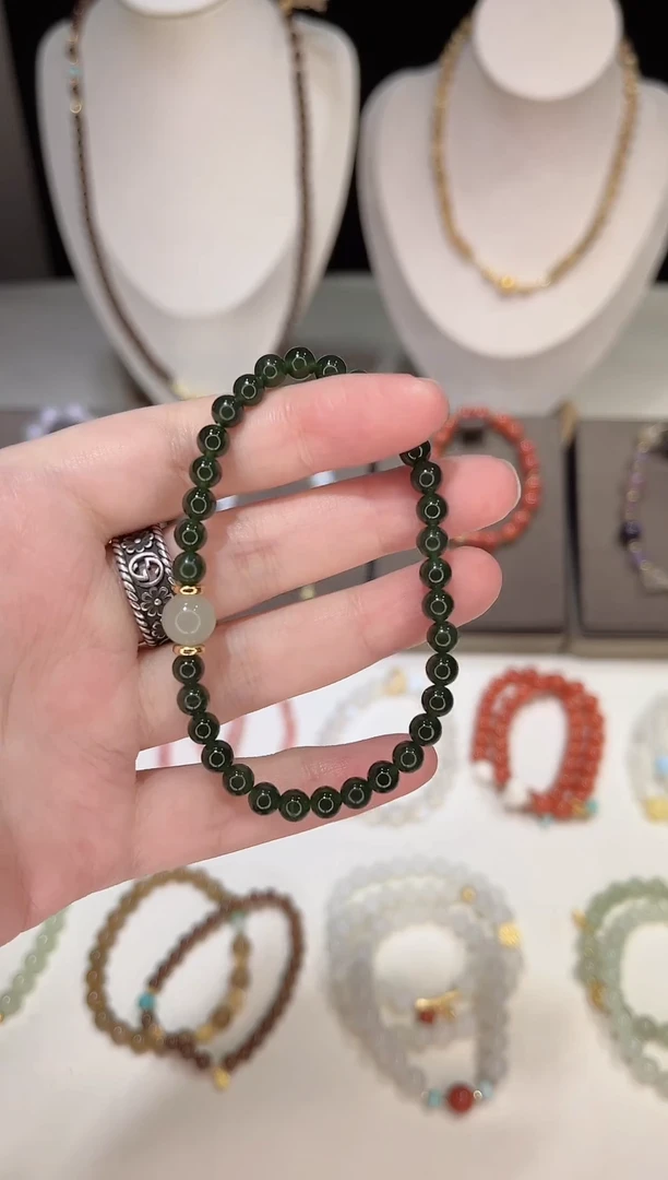 【闪购商品】和田玉手链银S925镶嵌005