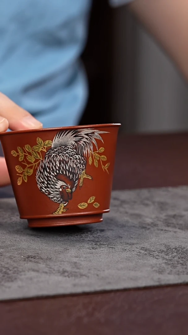 茶杯紫砂紫砂金银主人杯
