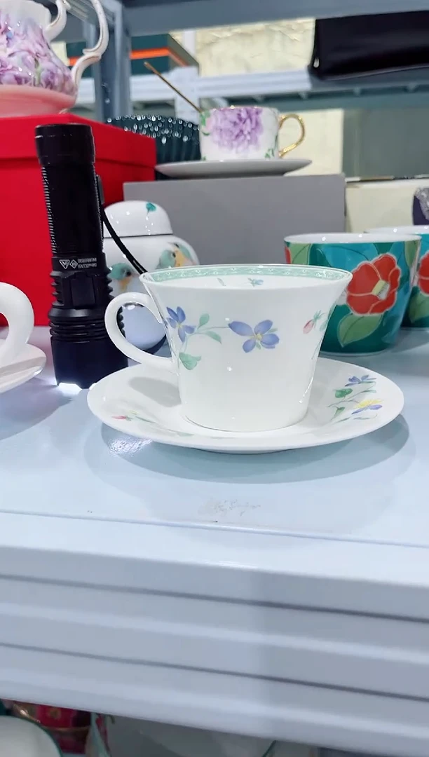 新骨瓷日用陶瓷（简装）咖啡杯一套