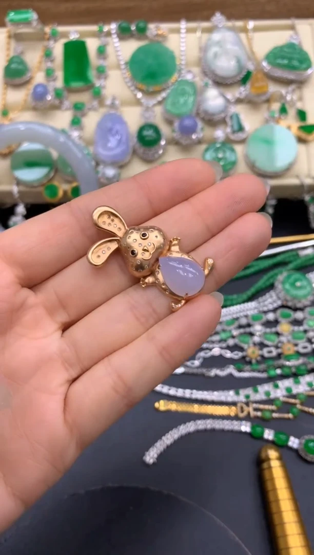 【闪购商品】翡翠颈饰18K金镶嵌298-中国好珍宝