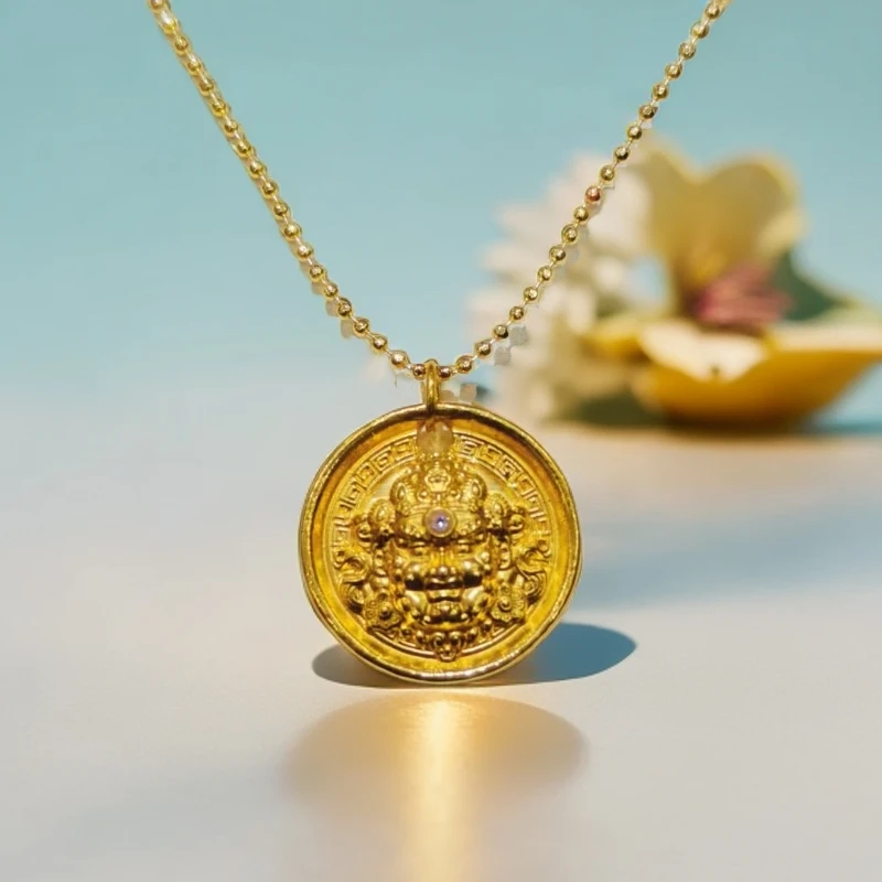 【大器】经典爆款黄财财吊坠 赠链 -24