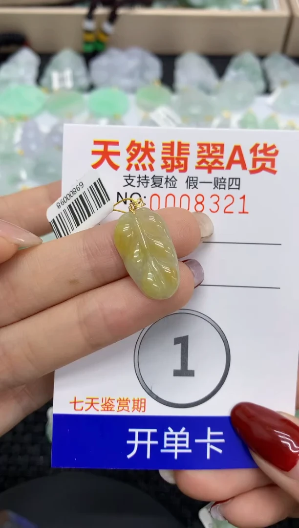【闪购商品】翡翠颈饰18K金镶嵌1111111111