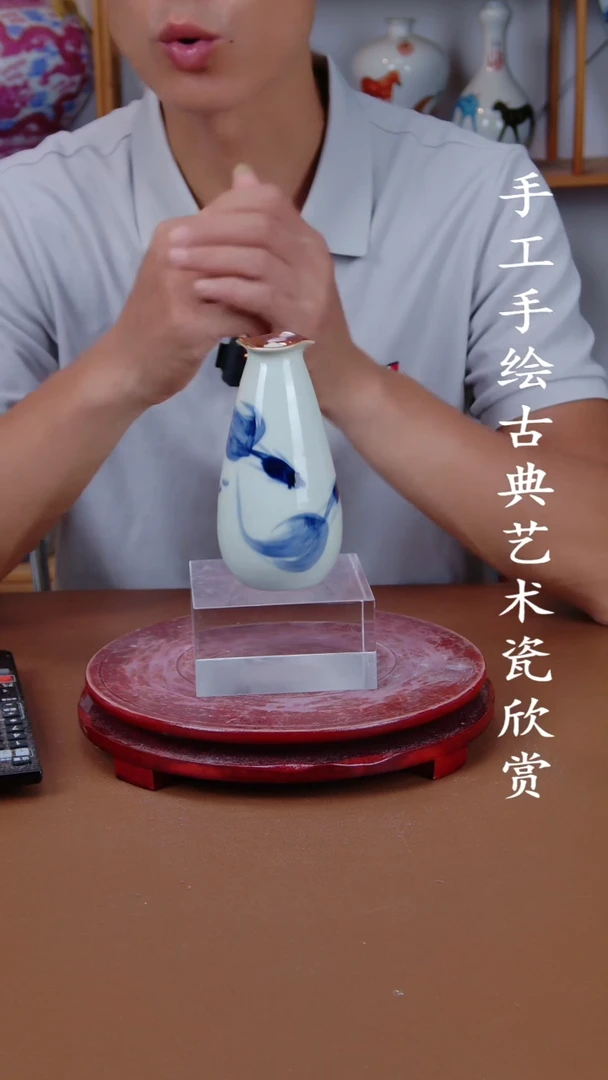摆件景德镇手工手绘陶瓷摆件2