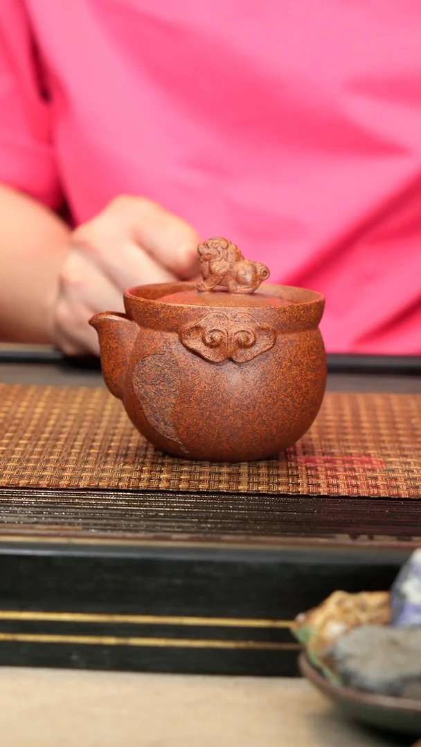 茶壶紫砂13《祥瑞宝瓶》柴烧