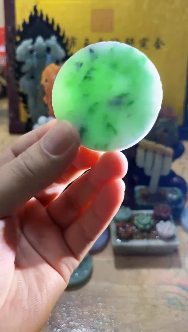 未镶嵌挂件翡翠A货常星8157