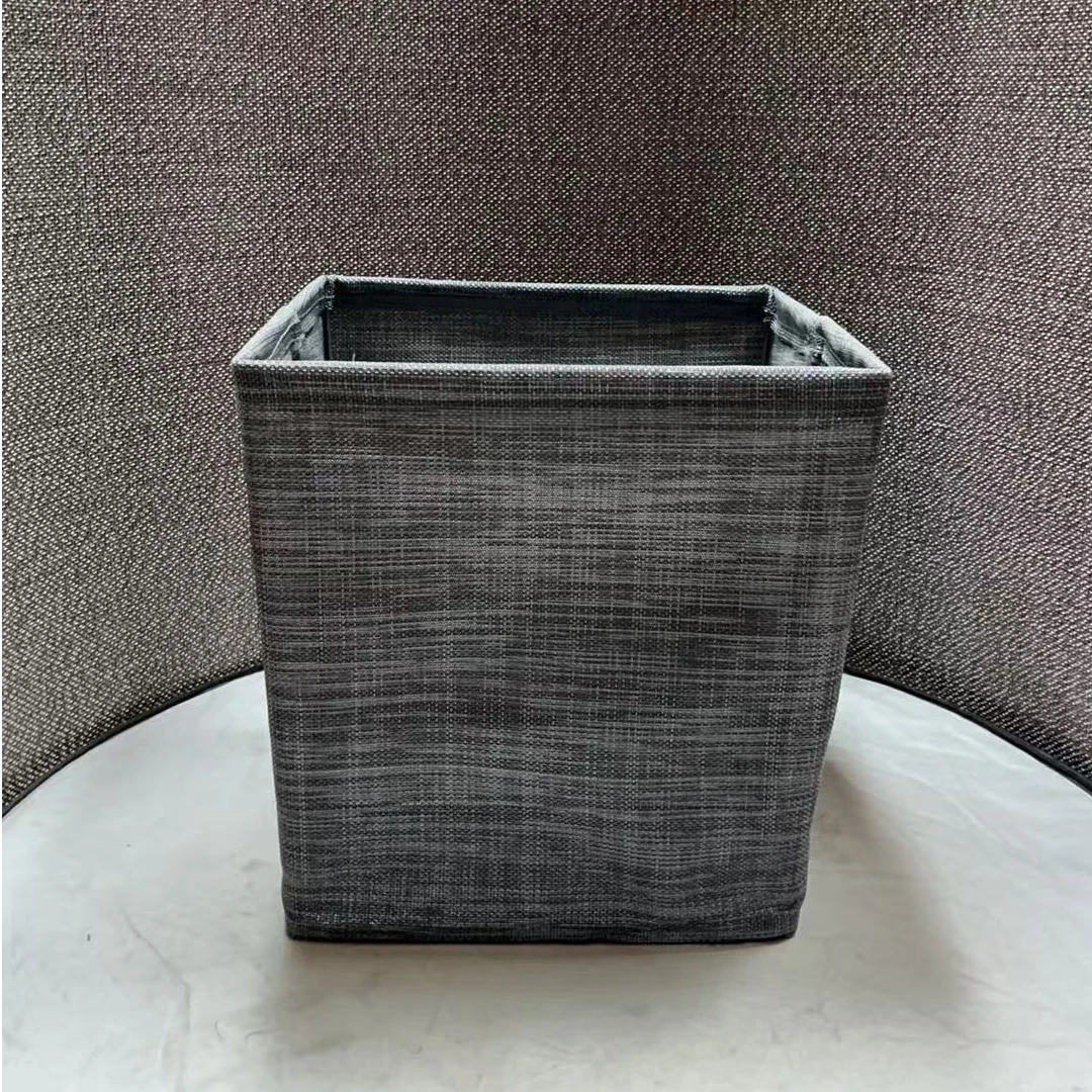 3636微瑕款 长33宽33高33cm 家用PVC收纳筐简约灰色方形储物篮子
