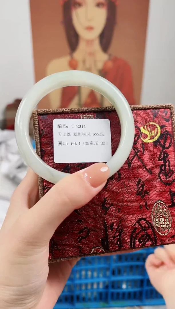 未镶嵌手镯石英质玉T2311