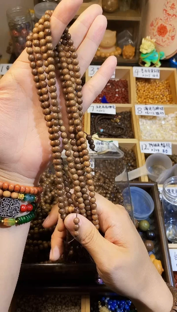 檀香木手串/手链卡6老山成品108颗