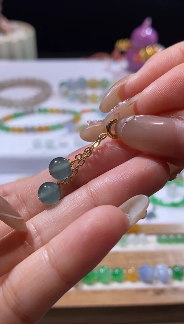 未镶嵌定制翡翠珠珠提溜 买断不退换