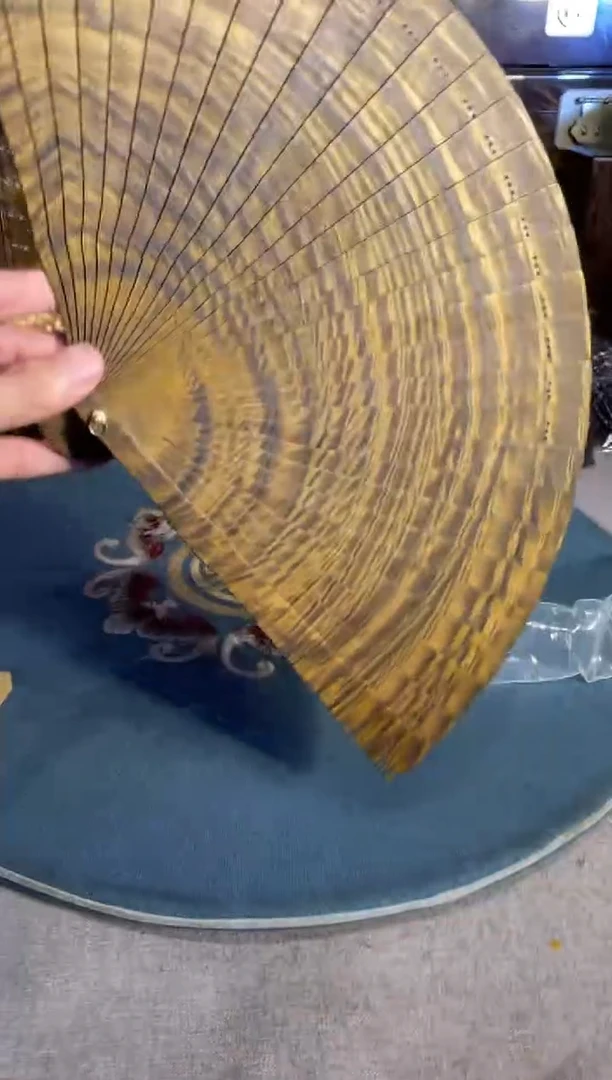 乌木类成套家具金丝楠扇子 6