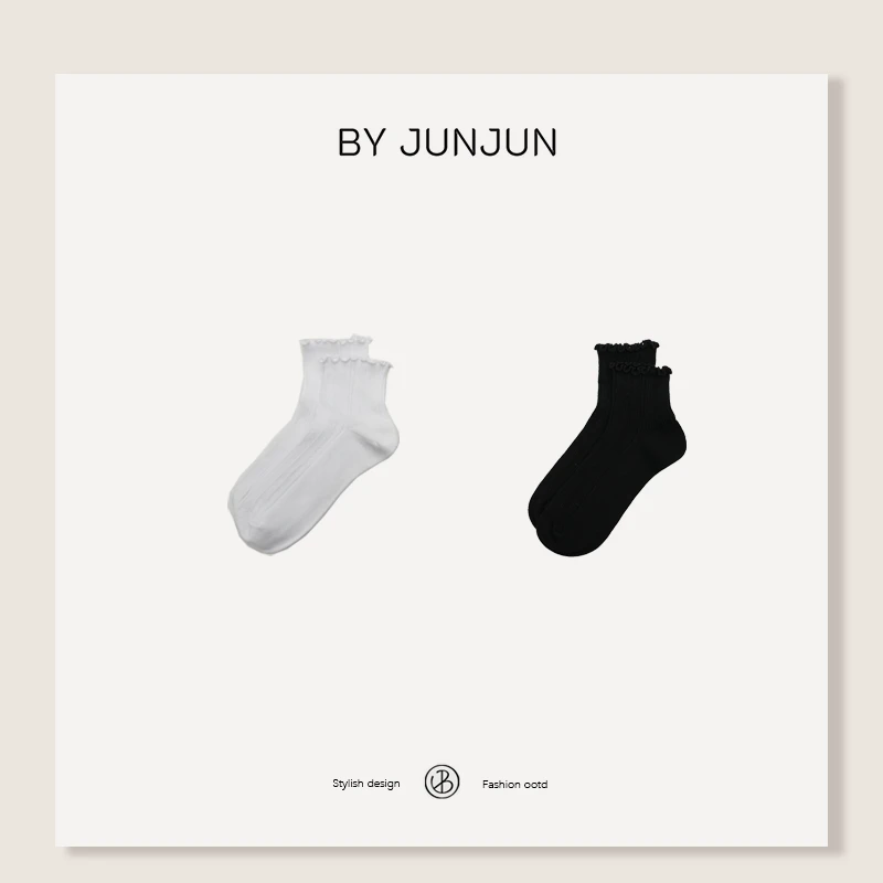 ByJunjun珺珺定制木耳边袜子C25W0601