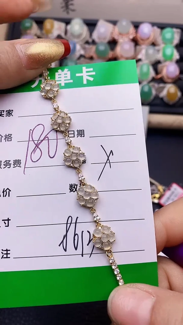 【闪购商品】翡翠戒指银S925镶嵌8613