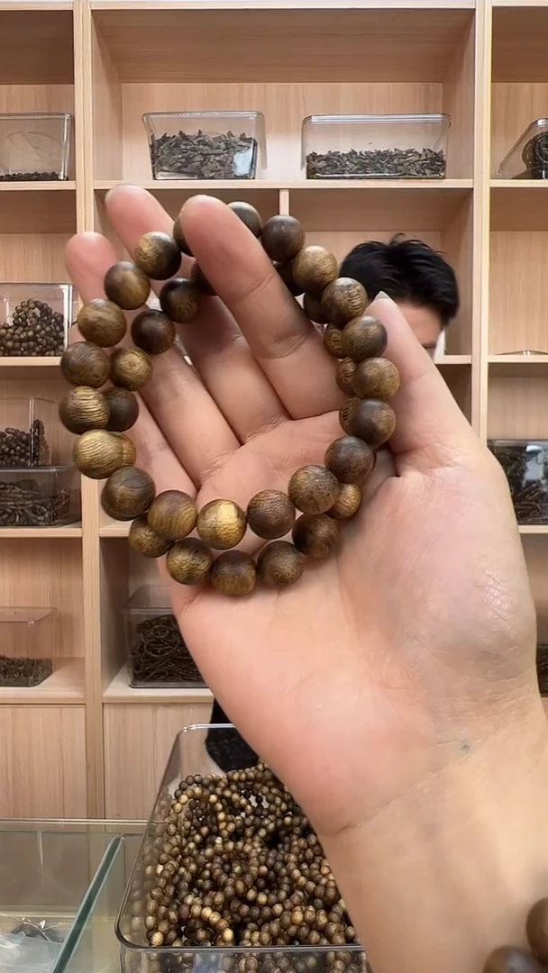 手串沉香黑马哥精品老料1.0圆珠单圈多样性发其一