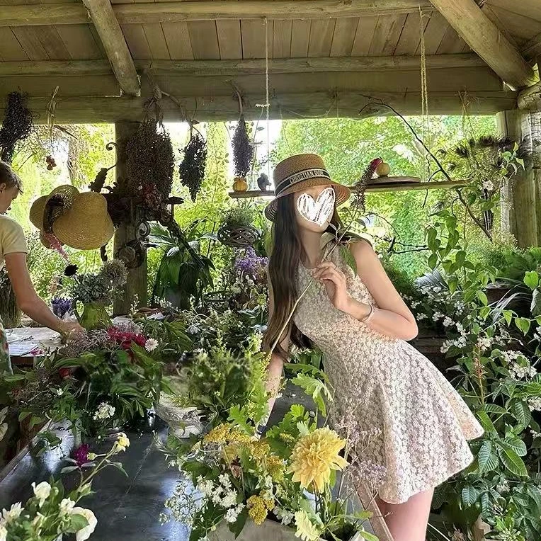 「奥莉安娜」氛围感掐腰显瘦提花连衣裙A字裙