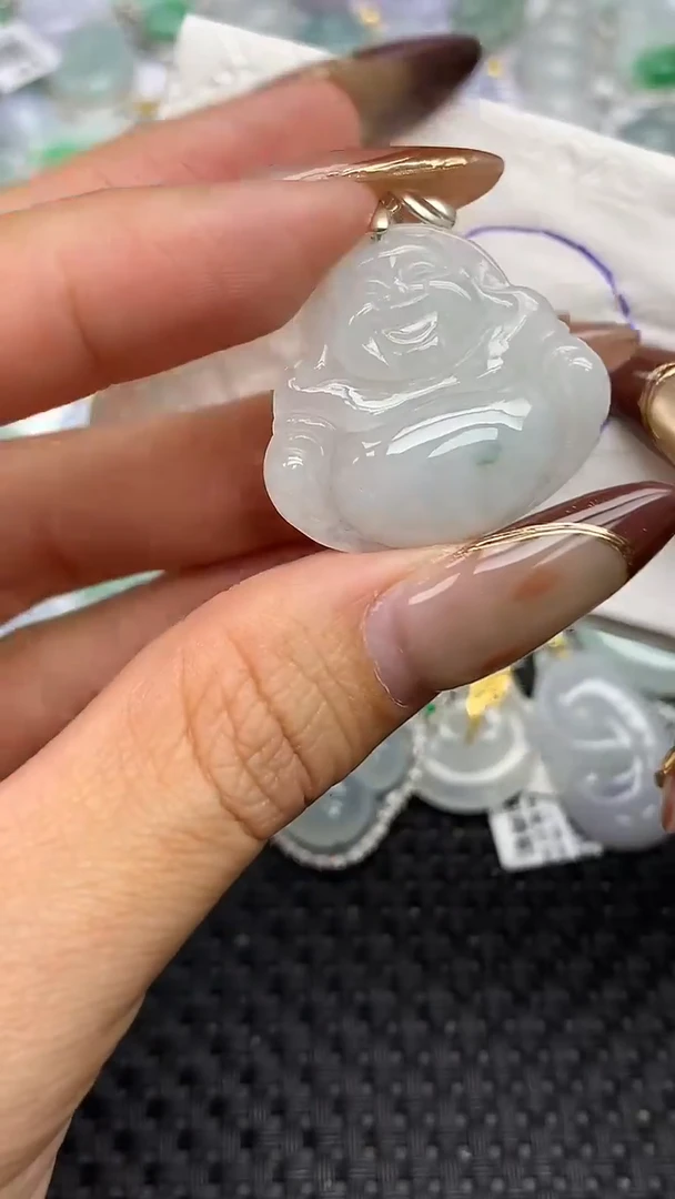 颈饰未镶嵌翡翠   天然翡翠A货  百元以上9米证书费自理