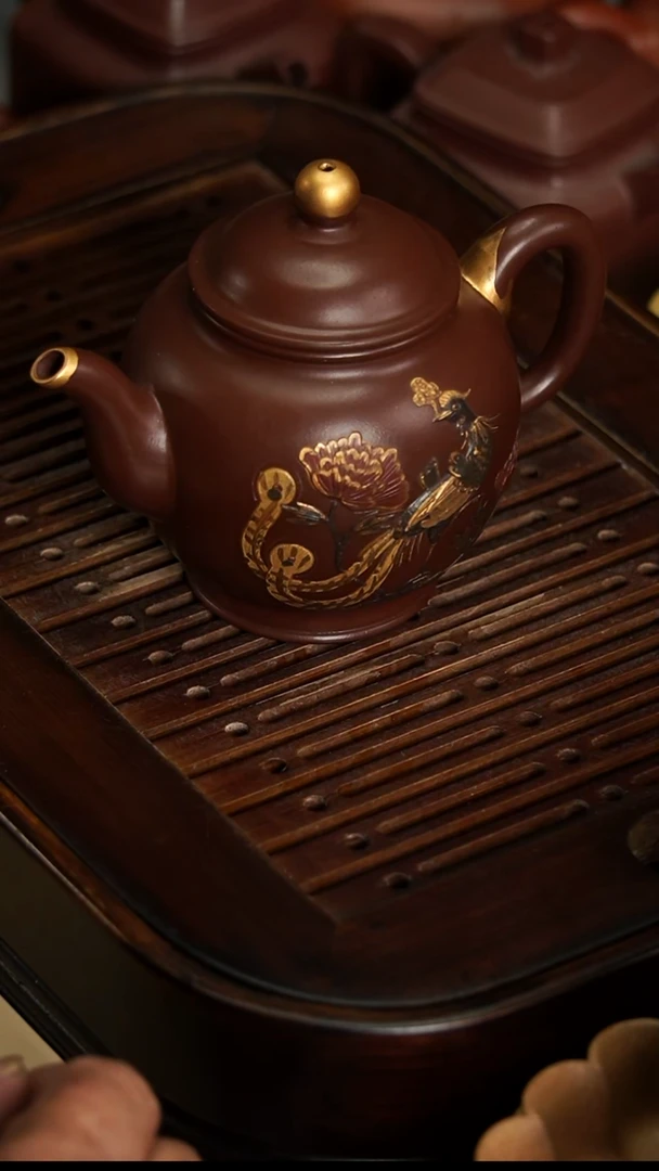 茶壶紫砂爱*迪宜兴紫砂老宫灯300毫升