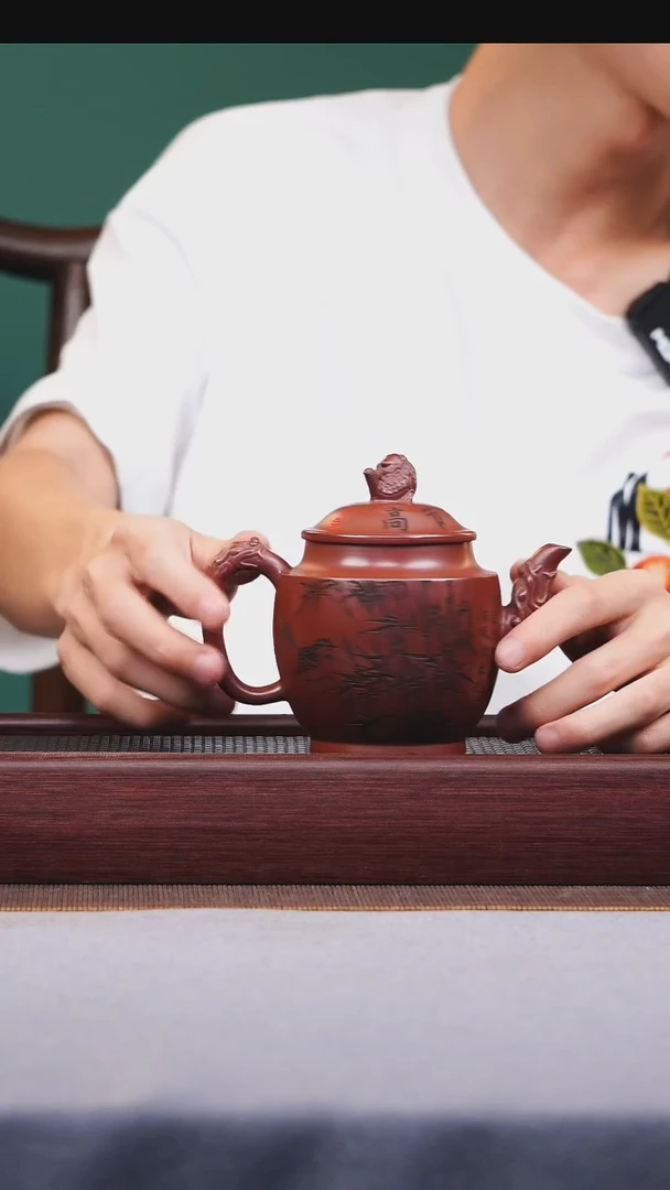 茶壶紫砂宜兴原矿紫砂作品188