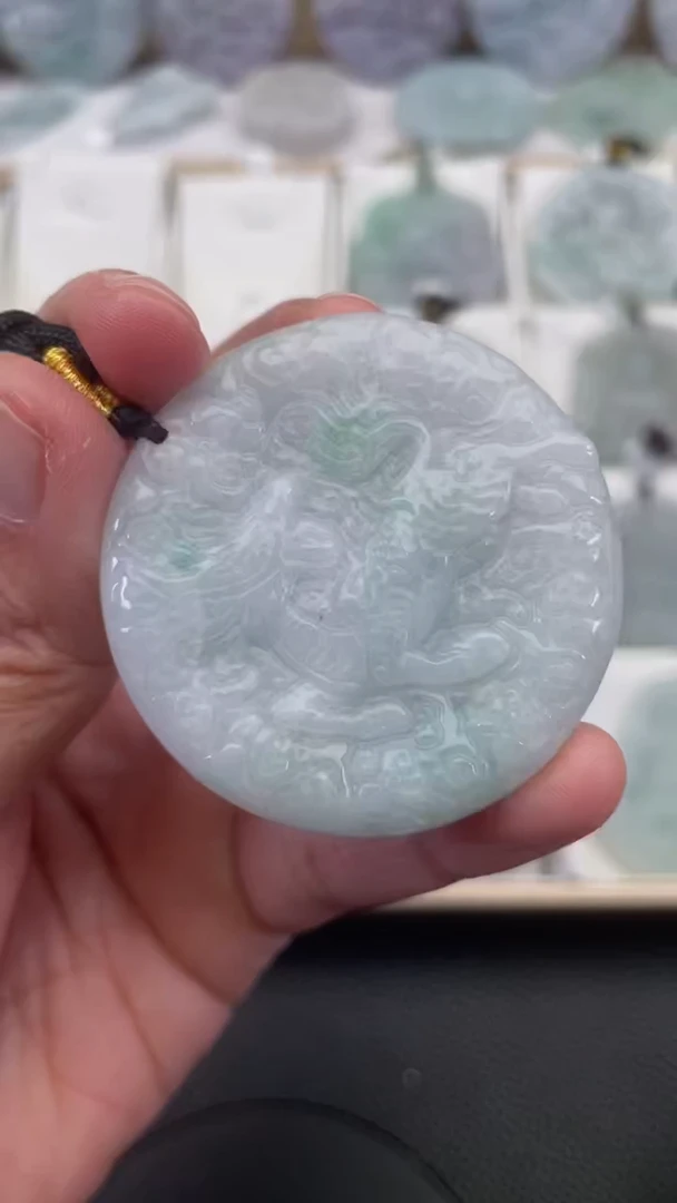 颈饰未镶嵌翡翠天然缅甸翡翠A货358