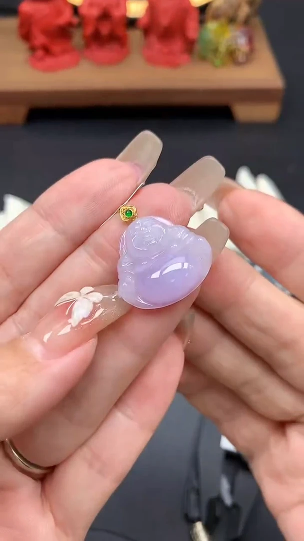 【闪购商品】翡翠吊坠(不含链)18K金镶嵌MS150058