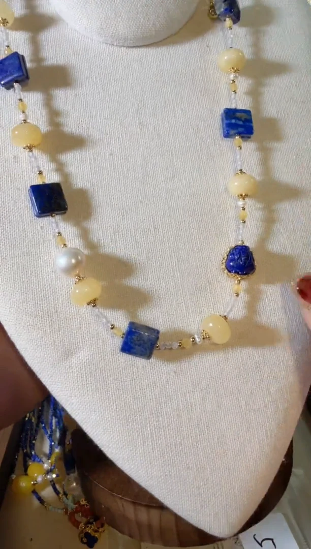 未镶嵌青金石毛衣链056