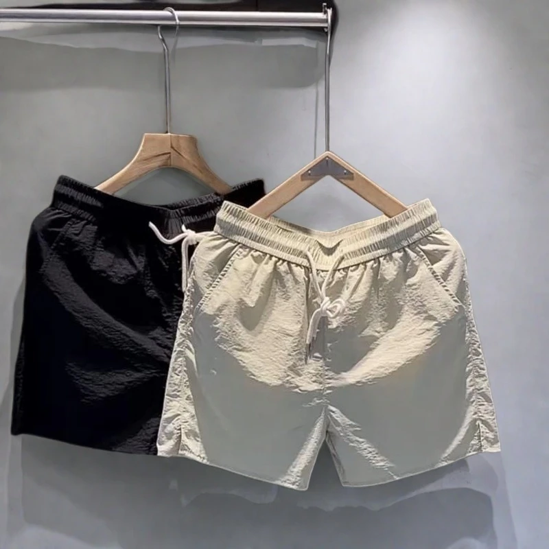 美式短裤男夏季潮牌大裤衩薄款高级感痞帅外穿运动四分宽松中裤