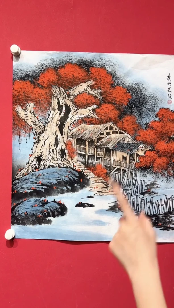 国画秦玉楼-4平尺-国画作品