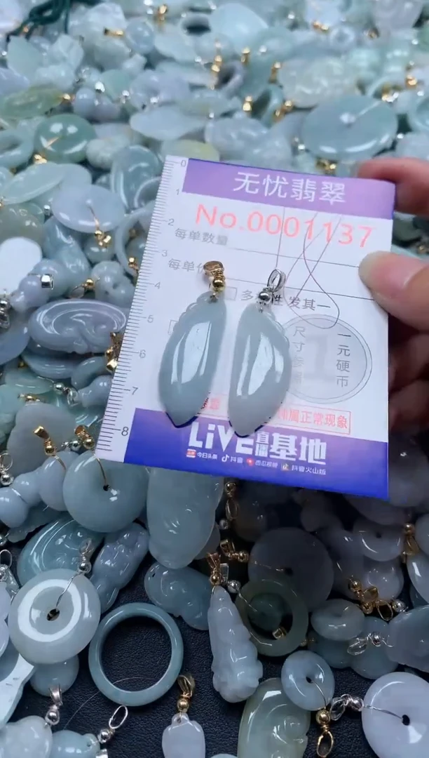 翡翠未镶嵌吊坠(不含链)1137