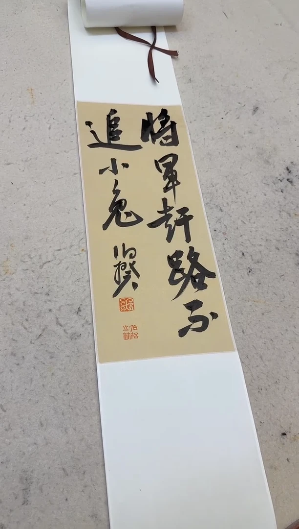 书法伯揆书法原作作品 半平尺卷轴发货