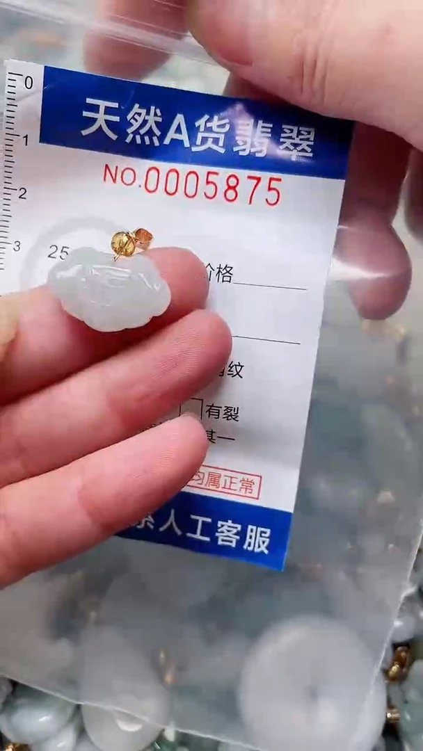 翡翠未镶嵌吊坠(不含链)1