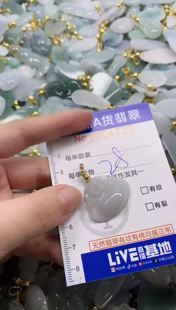 颈饰未镶嵌翡翠天然A货翡翠