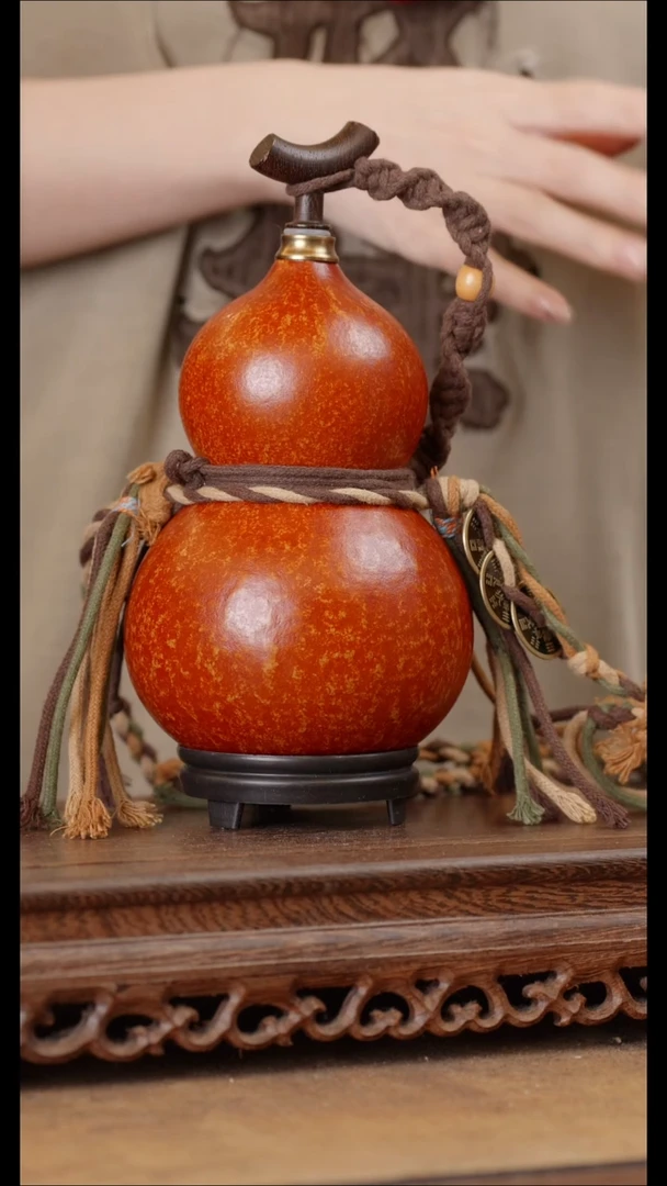 215号精品天然大漆酒葫芦一物一拍~