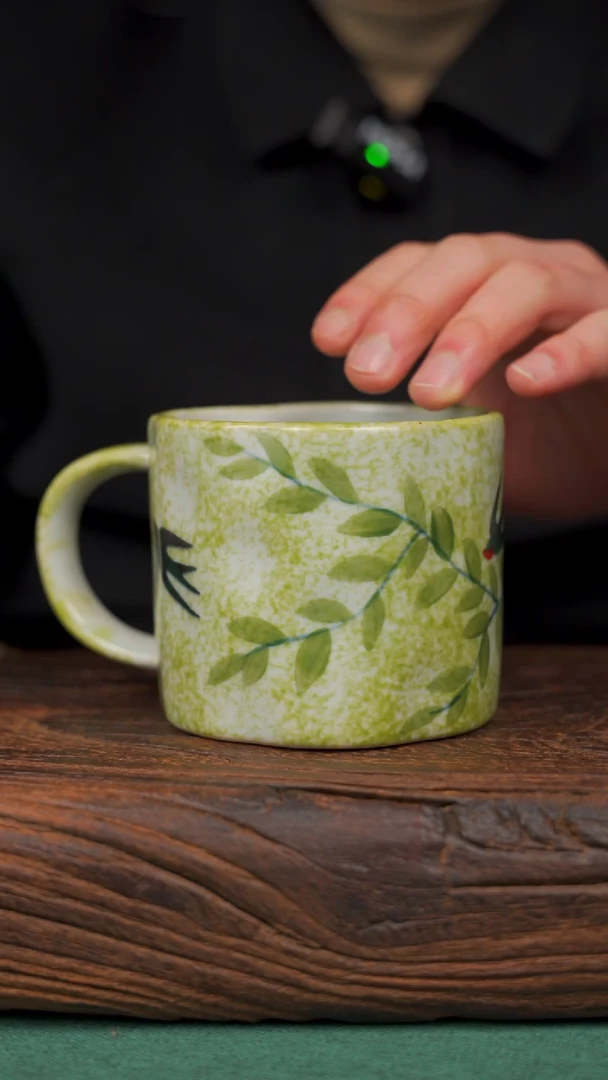 【闪购商品】瓷片198寻一缕瓷香杯釉下手工手绘瓷器