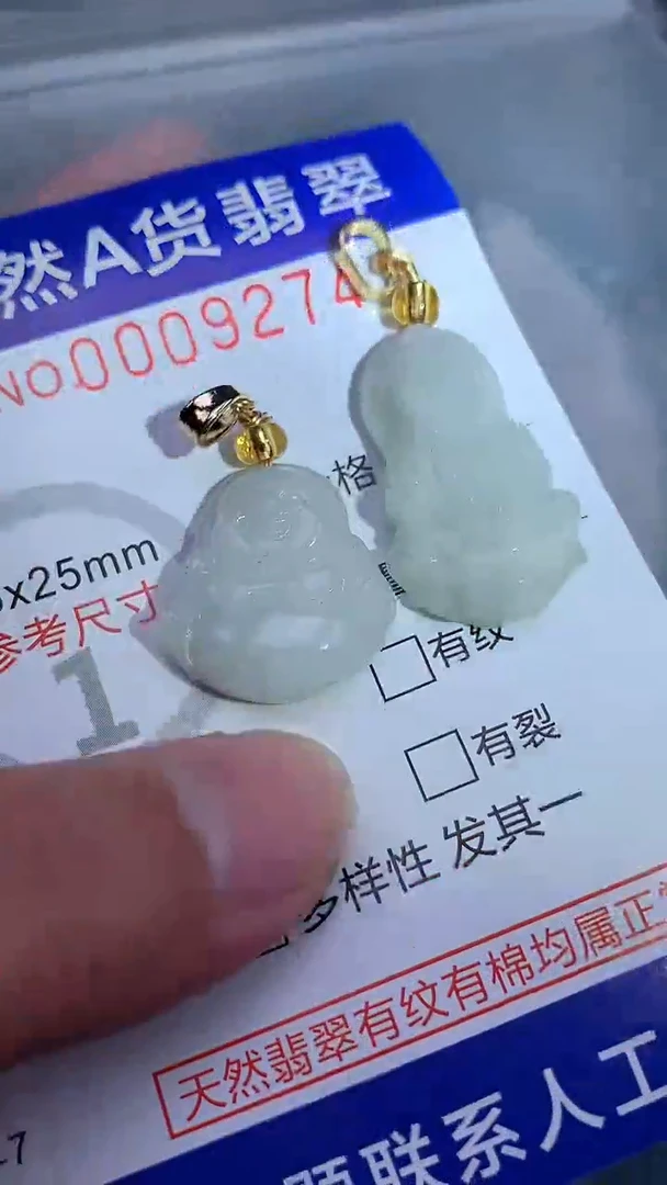 翡翠未镶嵌吊坠(不含链)1