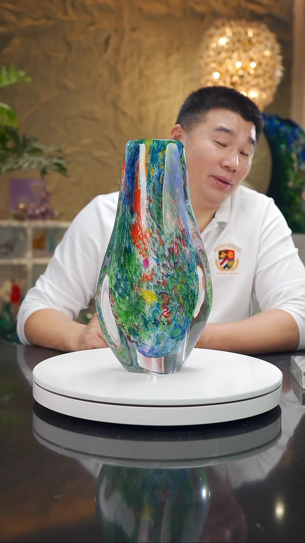 摆件福利设计款莫奈花瓶大号