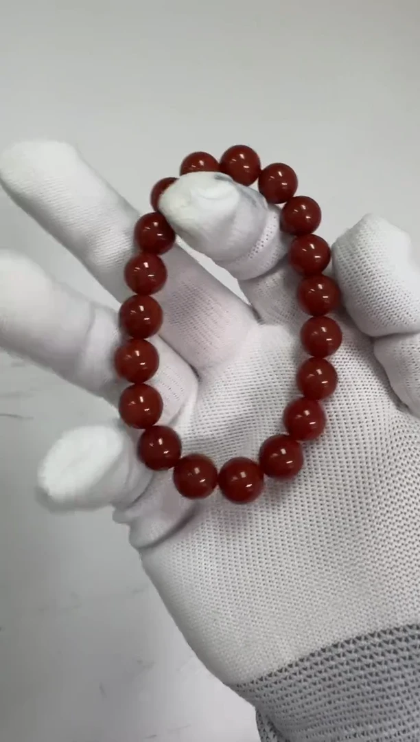 【闪购商品】南红玛瑙手串手串18K金镶嵌手串手串