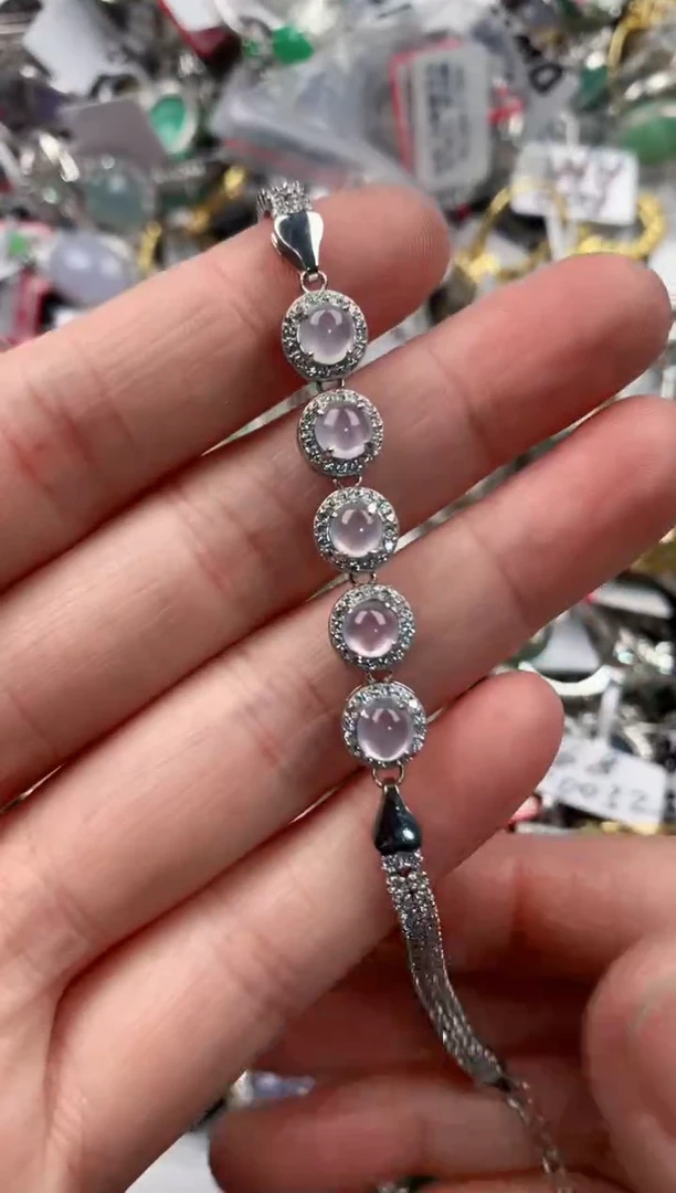 银S925镶嵌戒指翡翠222              5