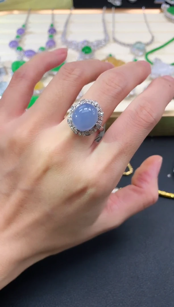 18K金镶嵌戒指翡翠|16800