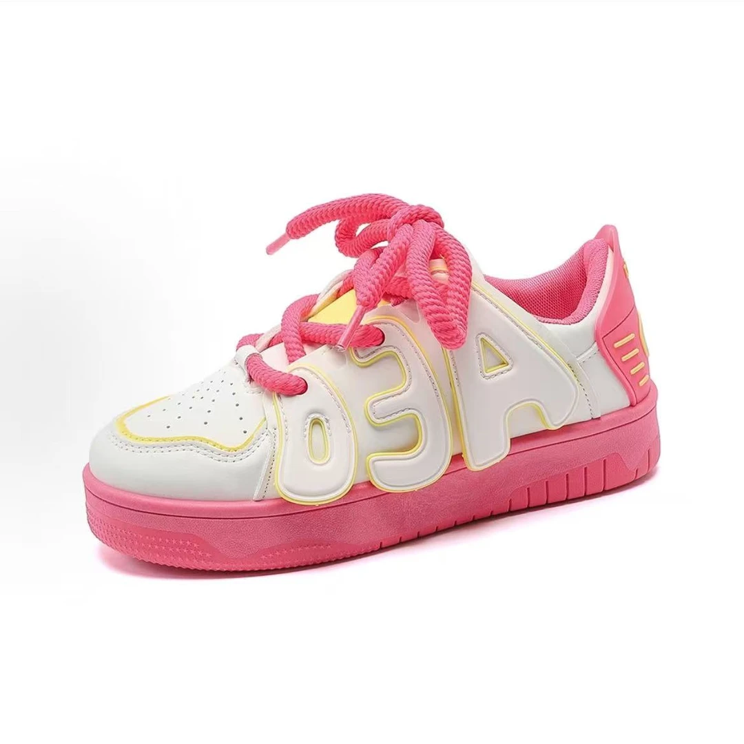 【小康鞋贸】断码清货335火龙果色板鞋