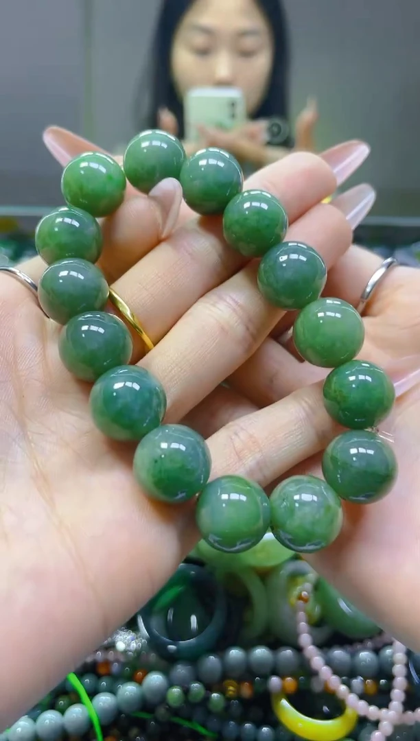 翡翠未镶嵌颈饰13MM/N/翡翠A货一图一物