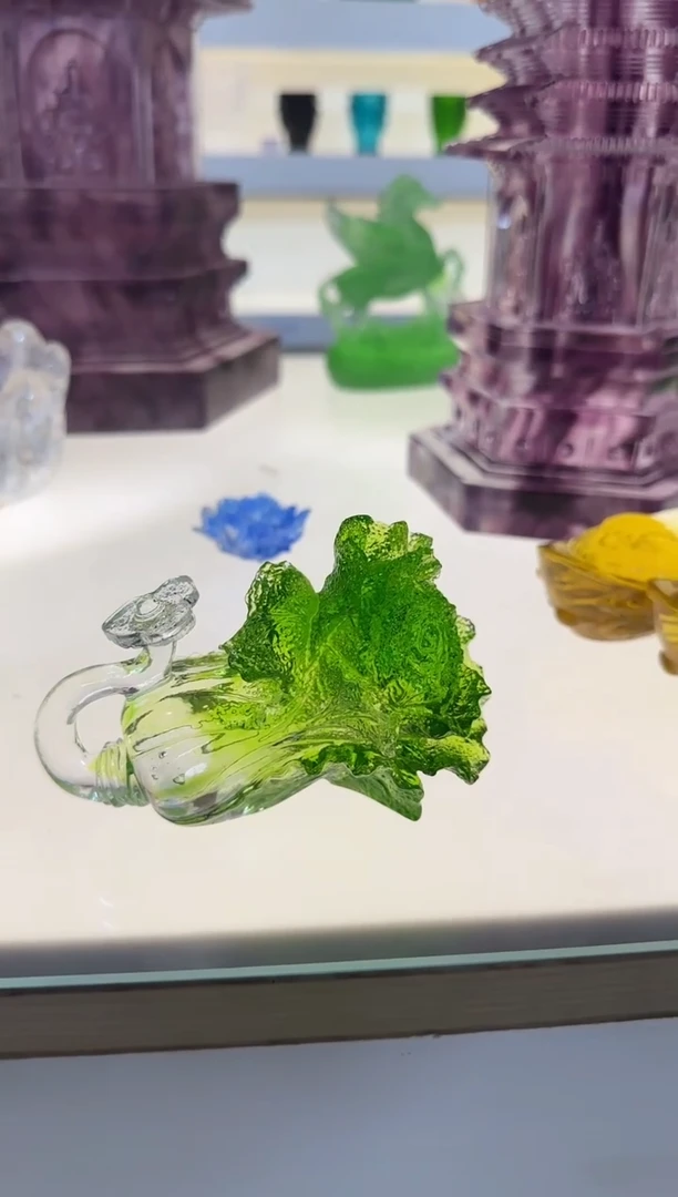 手工艺品琉璃如意百财