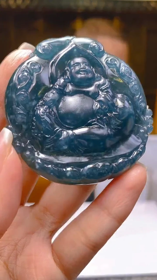 未镶嵌定制翡翠KK翡翠毛货吊坠-23
