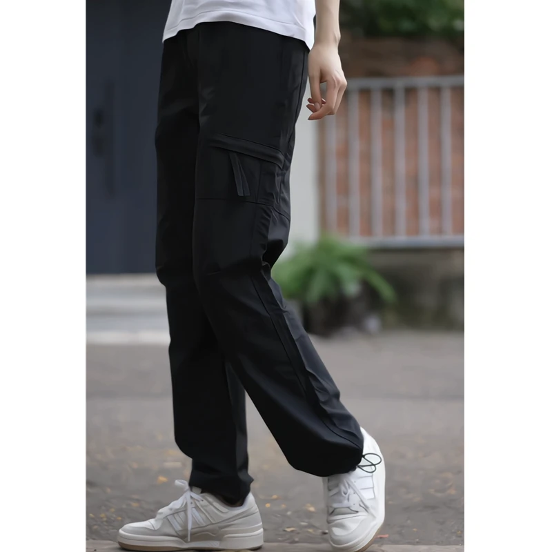 2025秋季新款休闲裤子潮流宽松束脚时尚直筒百搭工装裤长裤子男