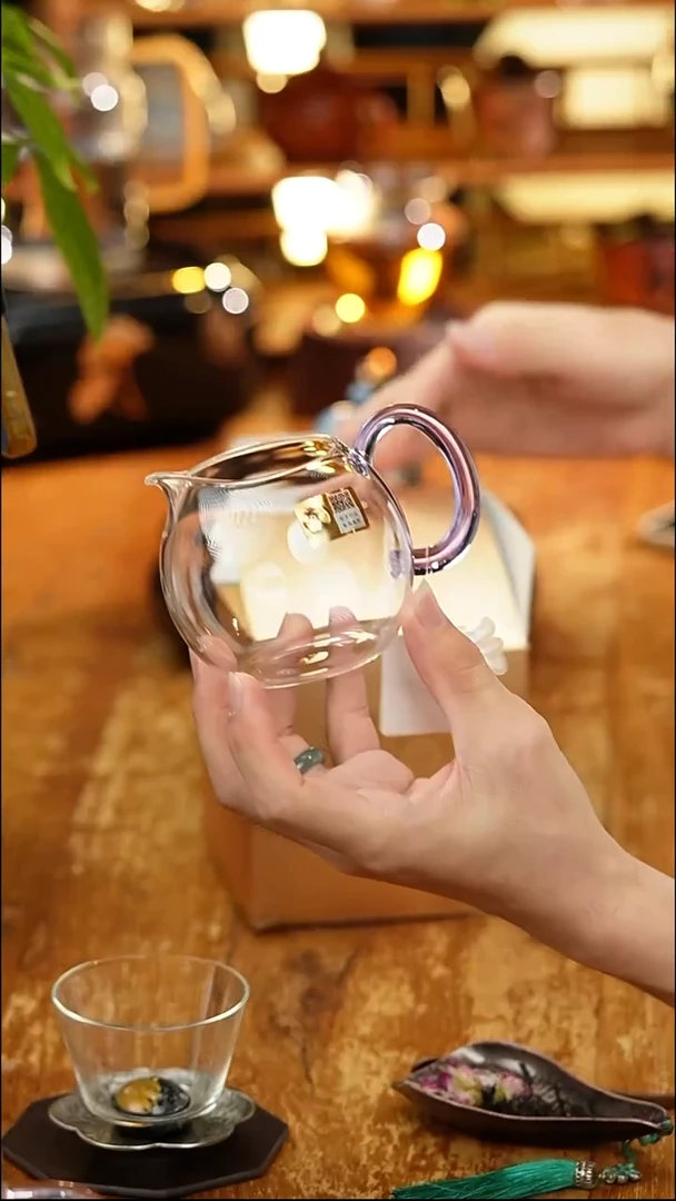 禾器/晶彩畅然茶海/浅紫/定制版