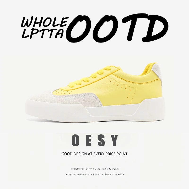 OESY GROUNDBREAKING鞋子男秋季 复古 新款 百搭小众设计增高板鞋