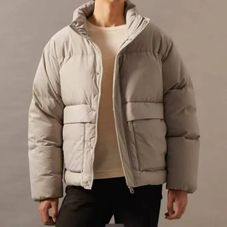 宝丫轻奢  男式时髦休闲蓬松保暖立领羽绒服外套Z279