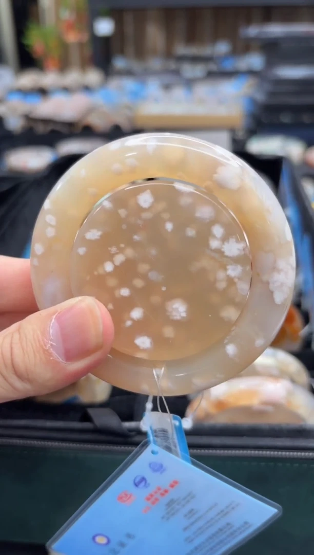 未镶嵌手镯石英质玉13(55圈赠送镯心)