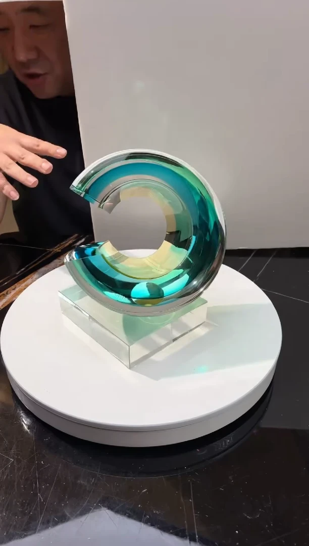 【闪购商品】摆件光之回声AJ00108+14*16白底座