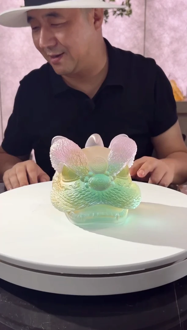 摆件小号醒狮艺术摆件