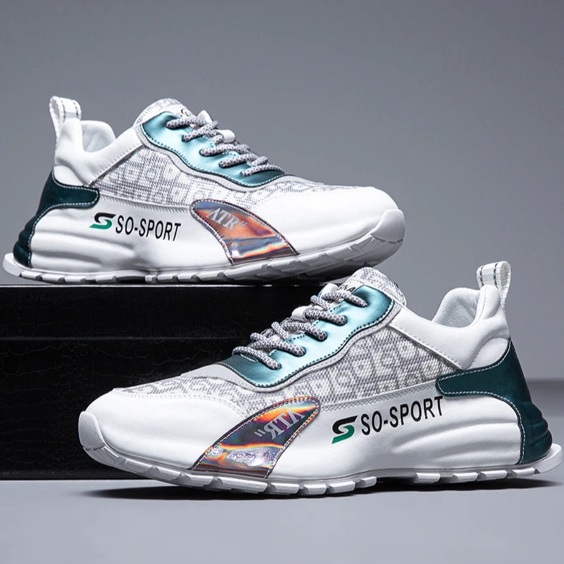 大码45-49透气舒适时尚厚底增高男鞋百搭潮流运动鞋轻便老爹鞋2