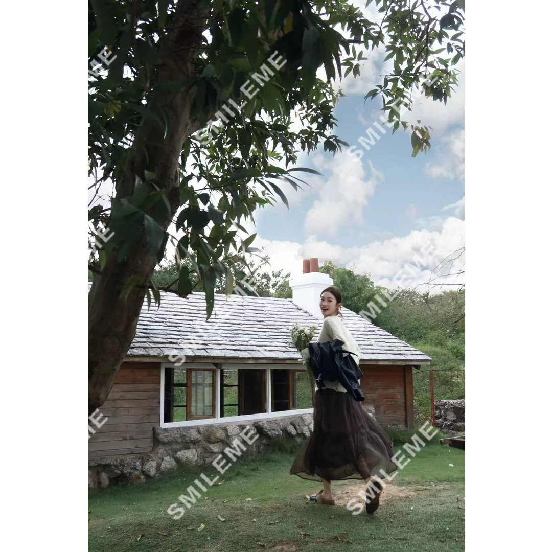 SMILEME【森林小屋】秋季设计款时尚百搭褶皱半身裙MD01225410
